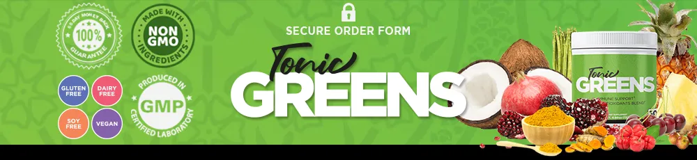 Tonic Greens checkout banner