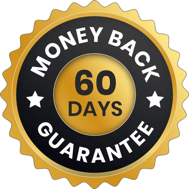 FoliPrime 60-day money-back guarantee badge