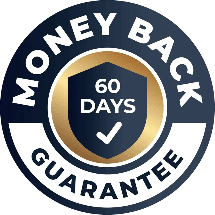 Neotonics money-back guarantee badge